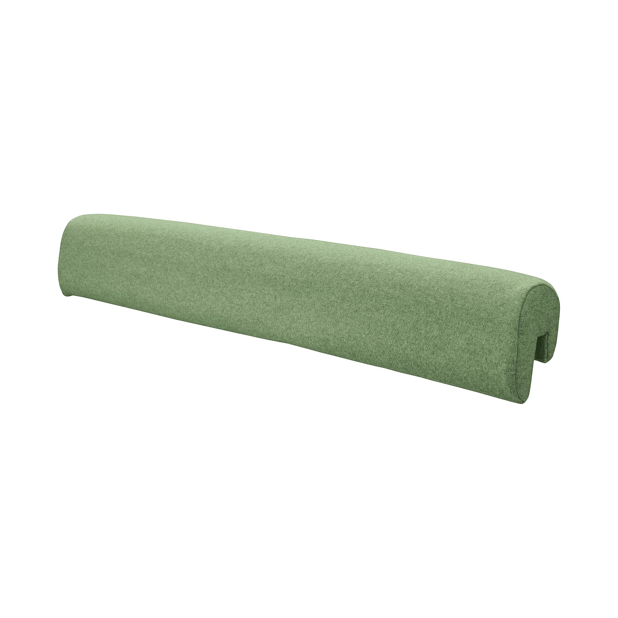 Kopfschutz Kissen für Wickelaufsatz, Mikrofaser Nordic Green Ein grünes, rechteckiges Nackenkissen auf weißem Hintergrund.